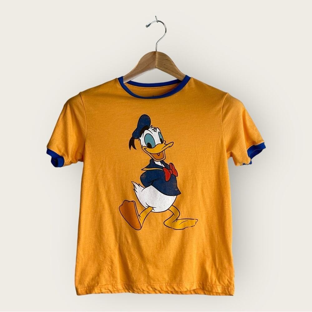 Disney Parks | Vintage Style Donald Duck Tee | Orange/Blue | Large